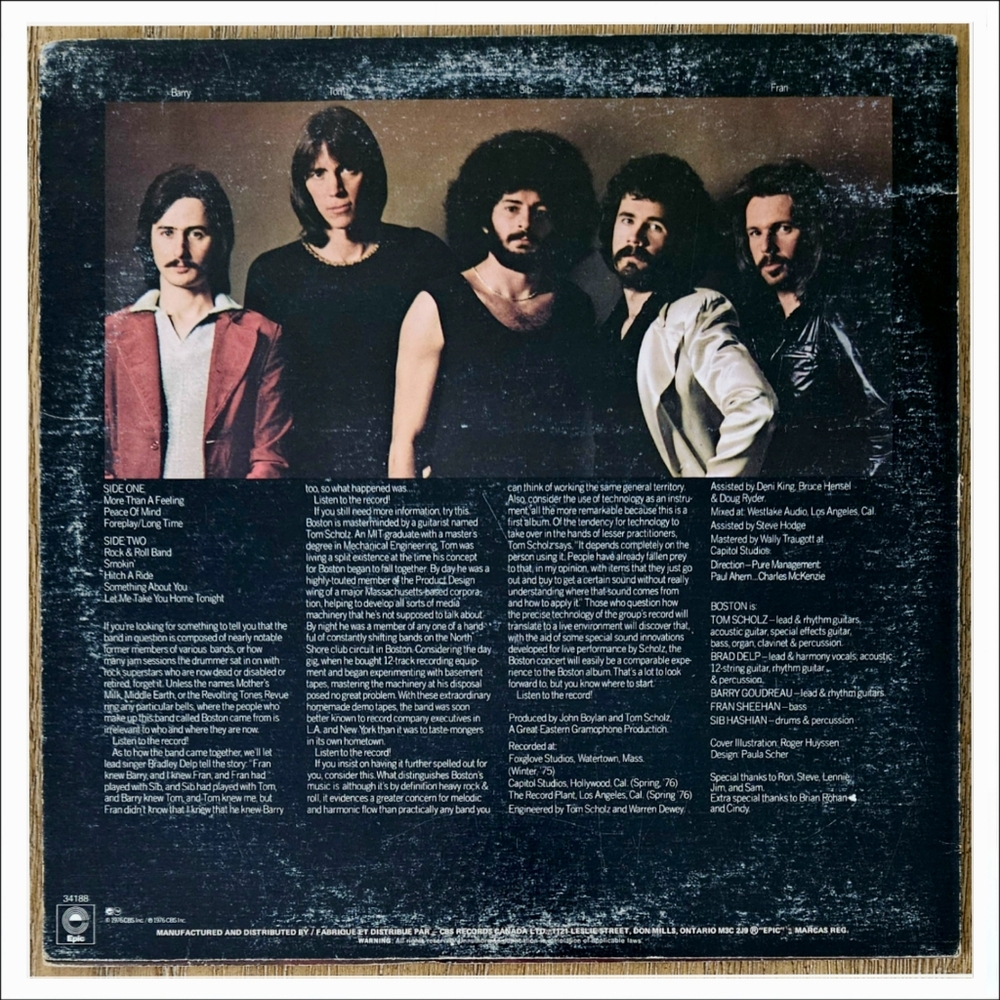 BOSTON•Boston•Aug 25, 1976 CA (#PE 34188)•Don Mills, 1st Press - Picture 7 of 10